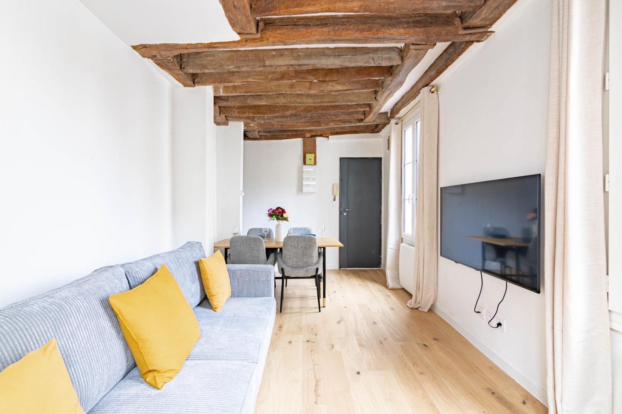 Appartement Quartier Fontaine Chatelet Les Halles Free Netflix París Exterior foto