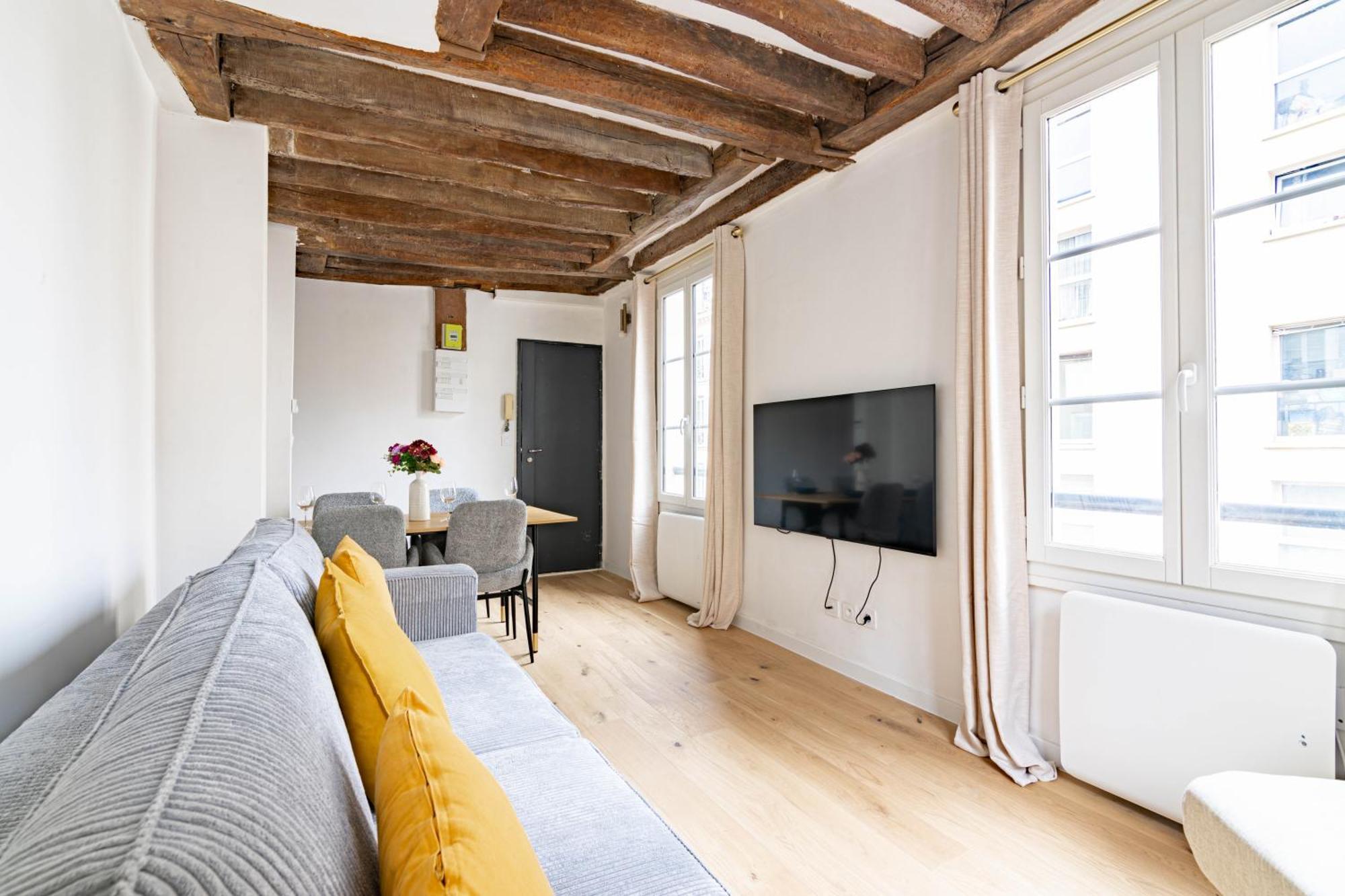 Appartement Quartier Fontaine Chatelet Les Halles Free Netflix París Exterior foto
