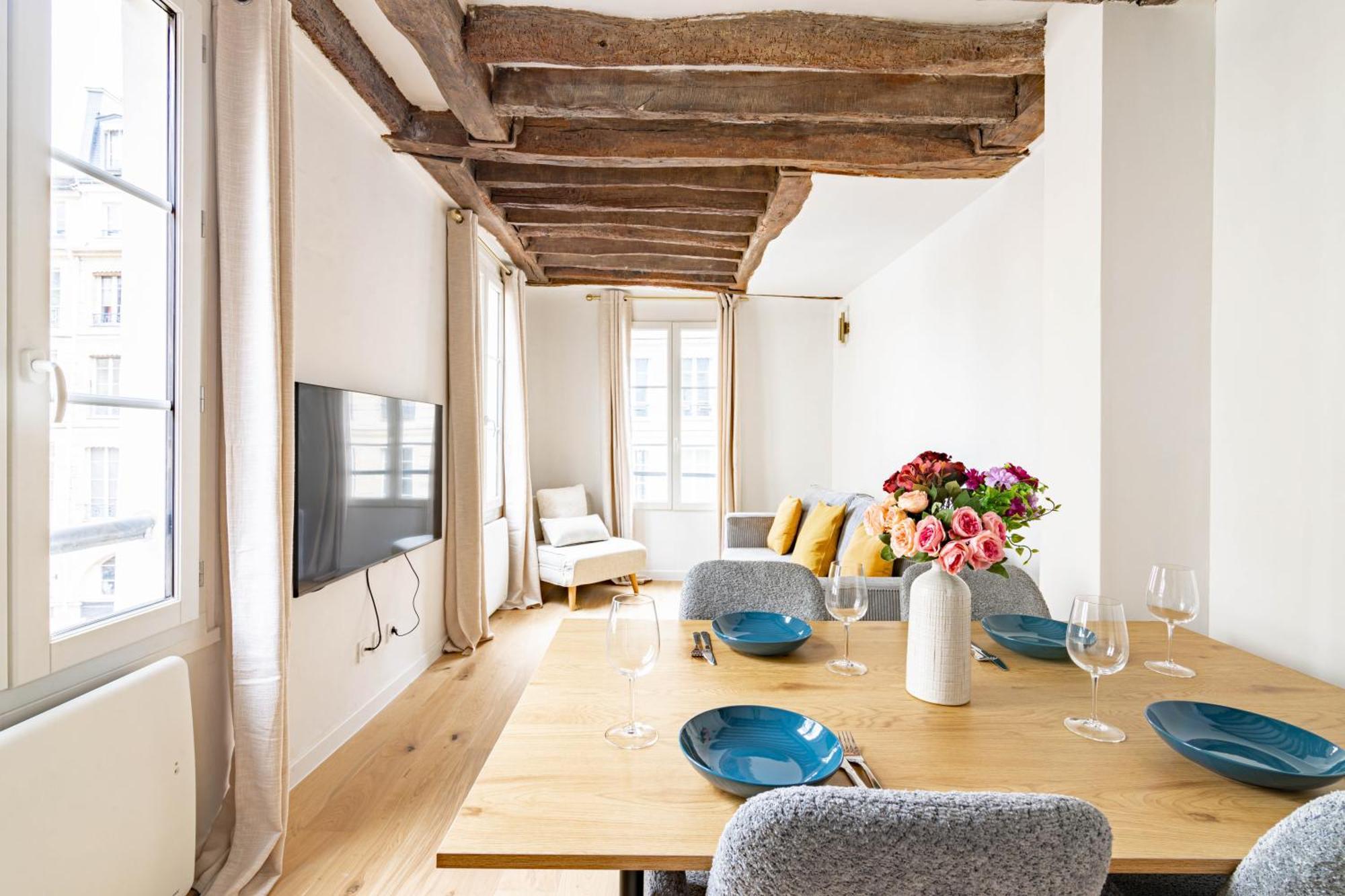 Appartement Quartier Fontaine Chatelet Les Halles Free Netflix París Exterior foto