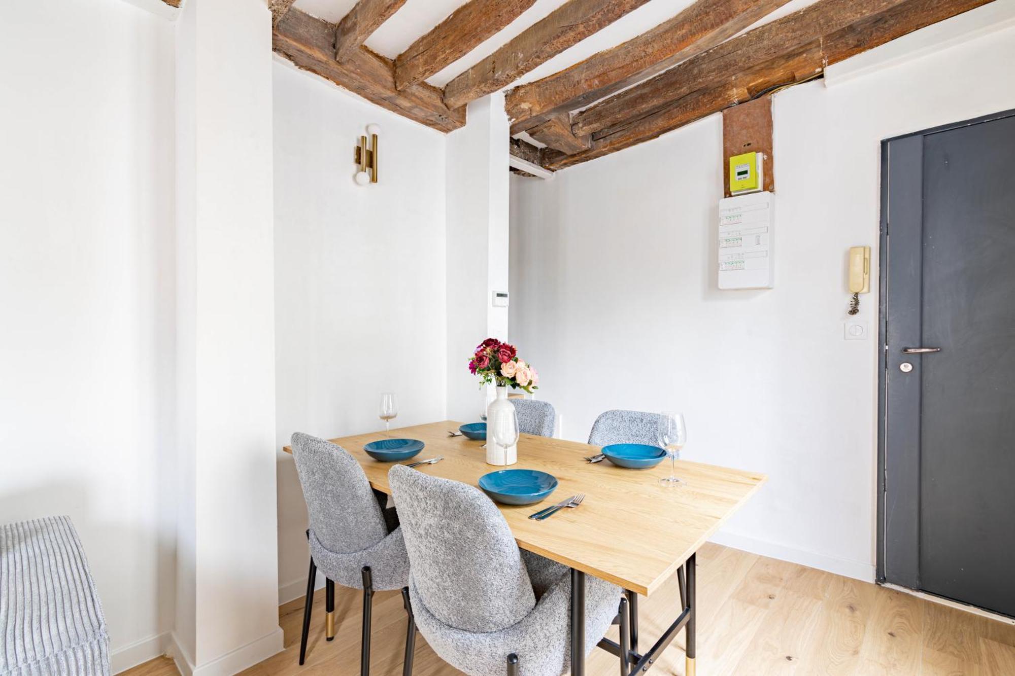 Appartement Quartier Fontaine Chatelet Les Halles Free Netflix París Exterior foto