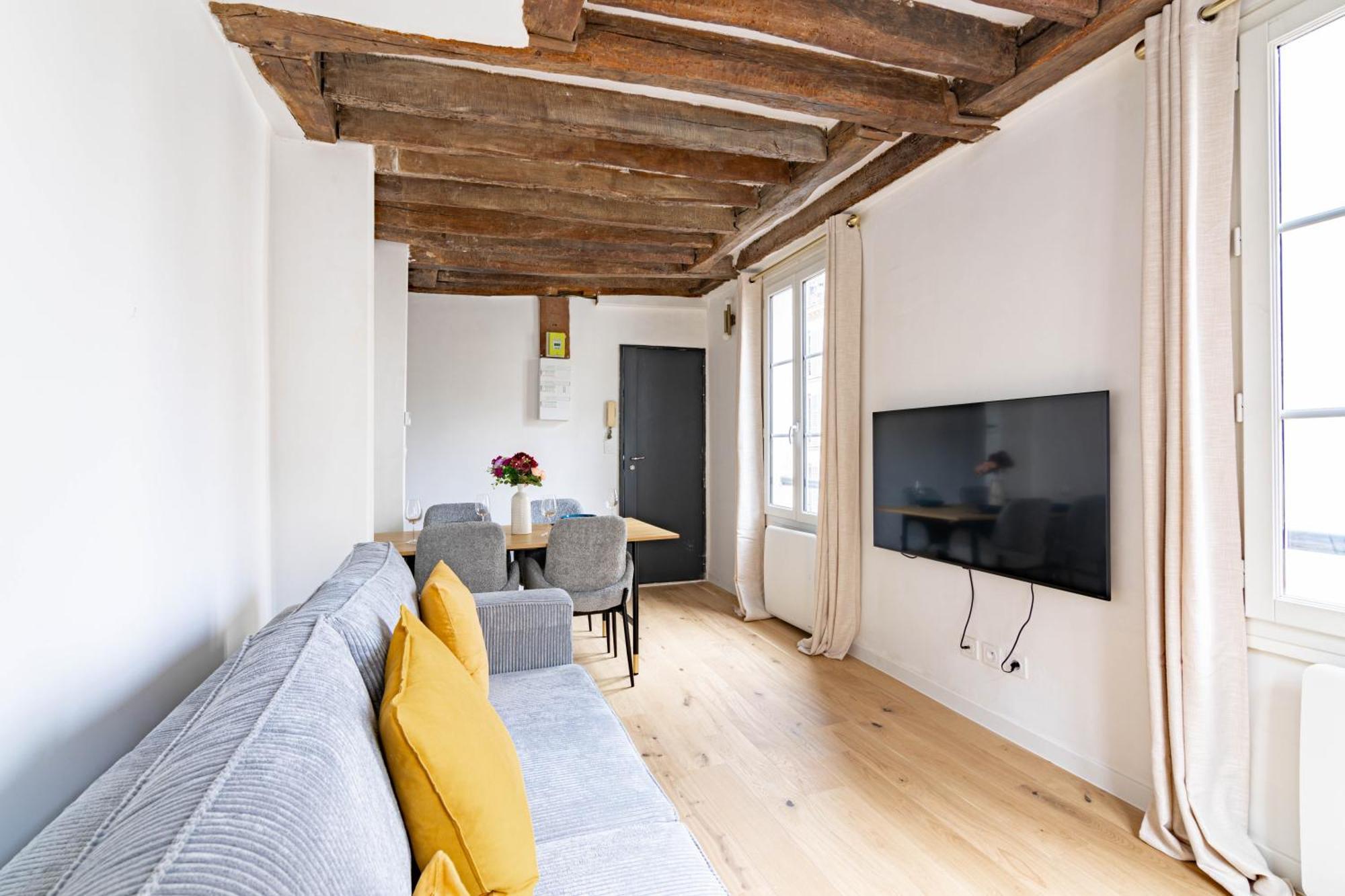 Appartement Quartier Fontaine Chatelet Les Halles Free Netflix París Exterior foto